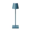Lámpara LED de mesa con batería Nuindie pocket, azul, IP54, atenuable