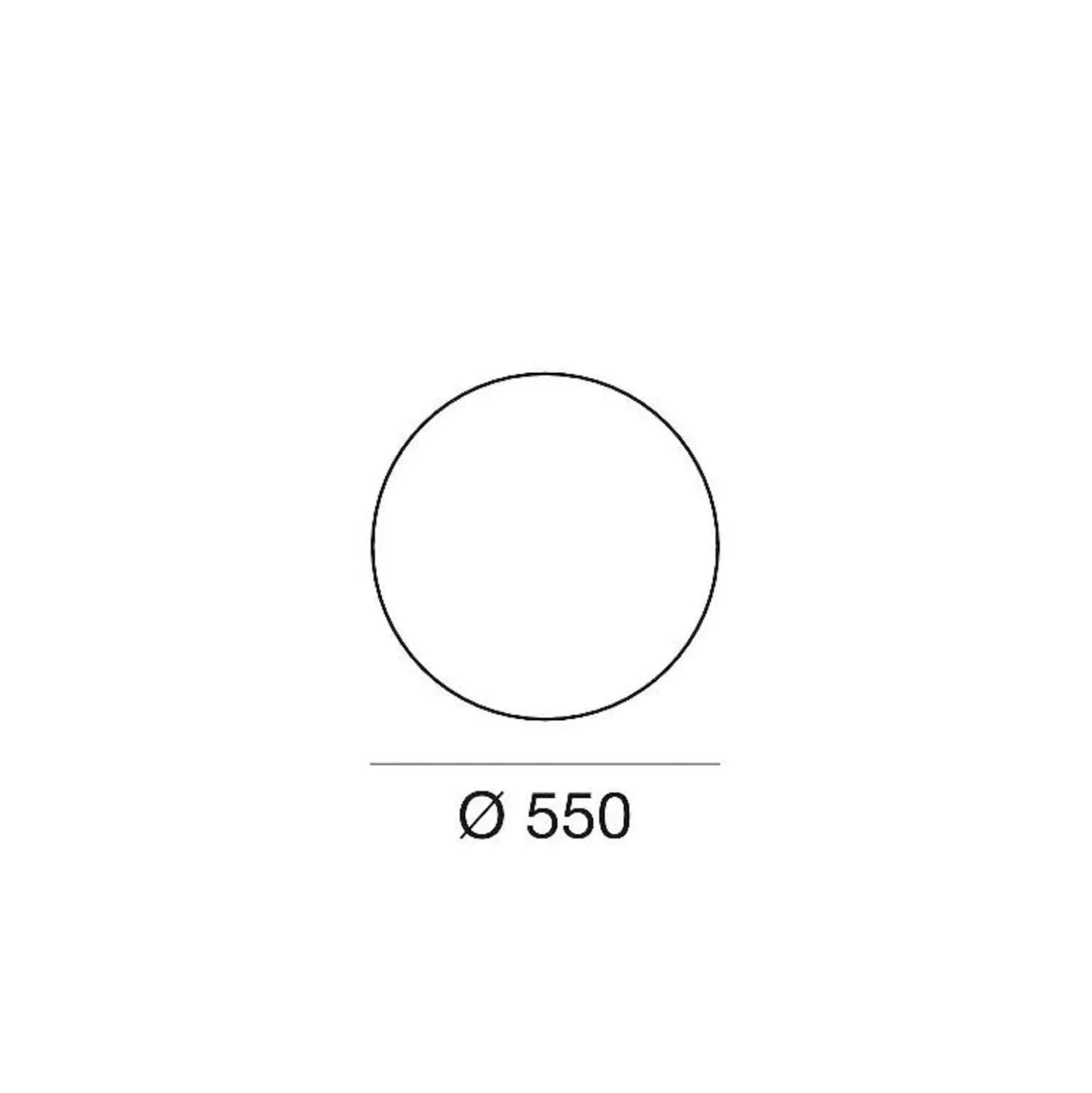 Lámpara LED de suelo Oh!, Ø 55 cm, E27, policarbonato, blanco