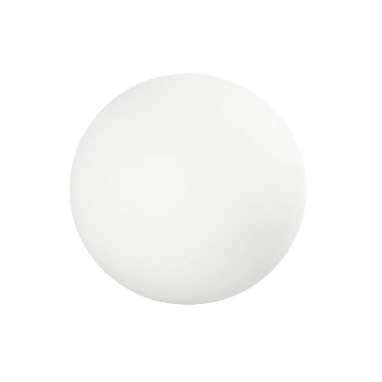 Lámpara LED de suelo Oh!, Ø 38 cm, E27, policarbonato, blanco
