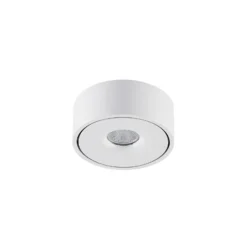Lámpara LED de techo Arcchio Rotari, blanca, metal, Ø 12 cm