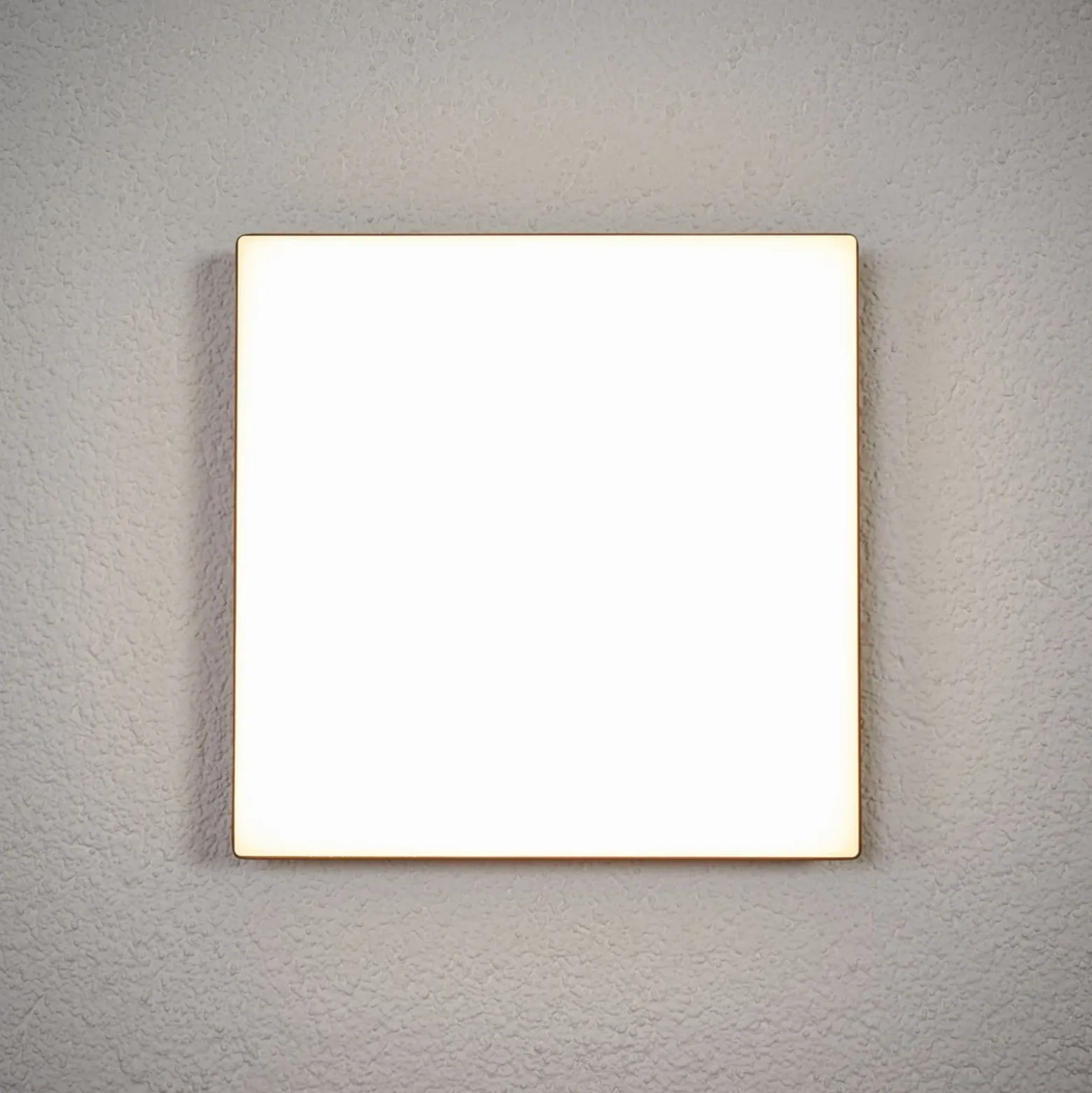 Lámpara LED de techo Henni, IP65, sensor, 30x30 cm, antracita