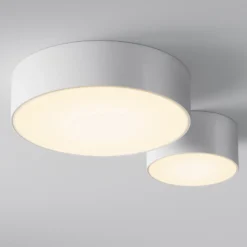 Lámpara LED de techo para exterior Zon, blanca, Ø 12 cm, 3000 K, metal