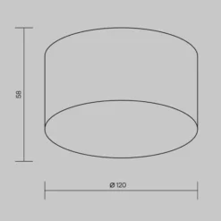 Lámpara LED de techo para exterior Zon, blanca, Ø 12 cm, 3000 K, metal
