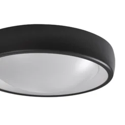 Lámpara LED de techo para exterior Niniel de Lindby, negra, Ø 25 cm