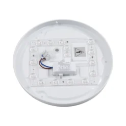Lámpara LED de techo para exterior Doki de Lindby, 26 cm, blanca, plástico