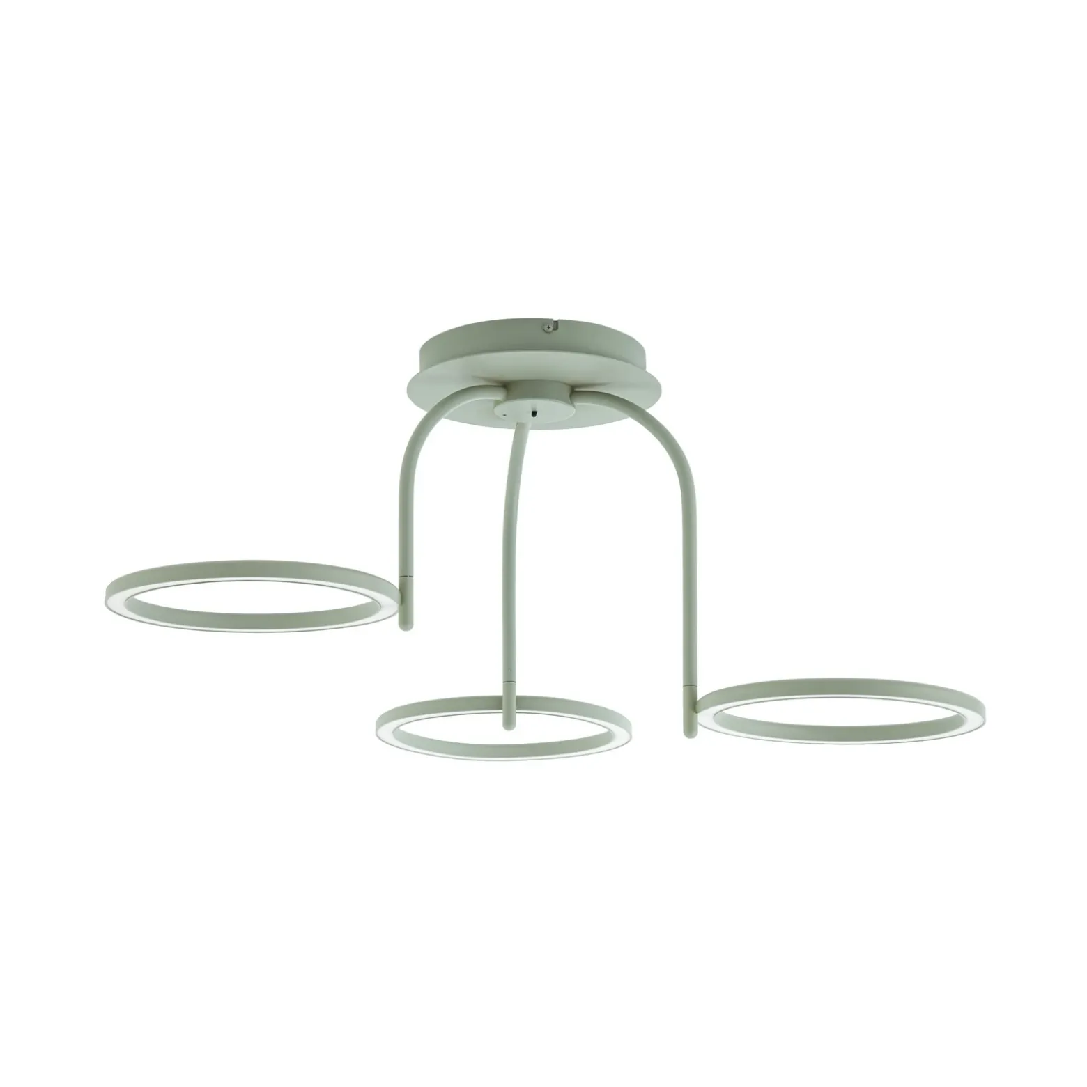 Lámpara LED de techo para exterior Lucande Sylvara, verde, CCT, 3 luces