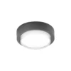 Lámpara LED de techo para exterior Owen, gris oscuro, metal, 23 cm, IP65