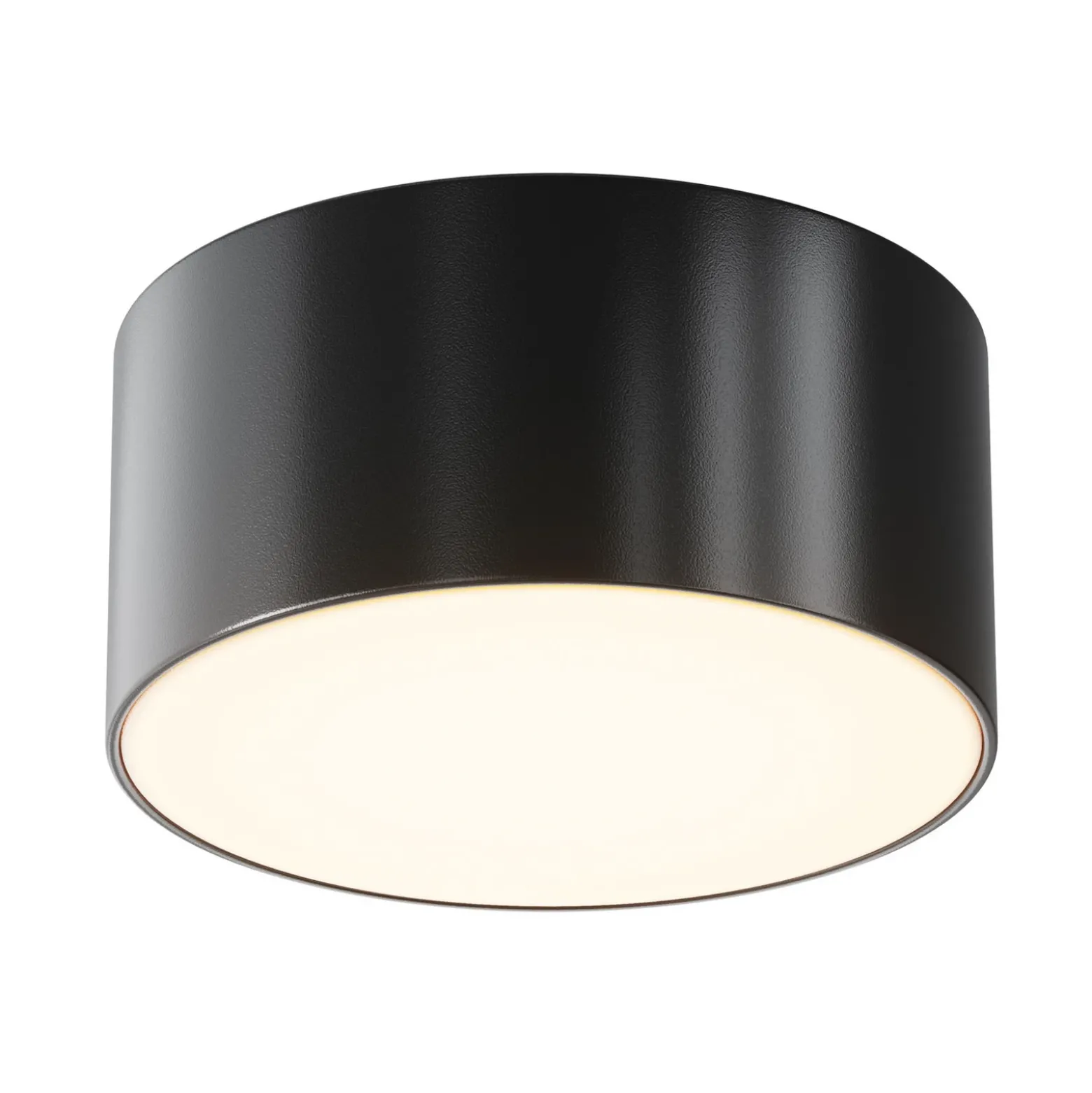 lámpara LED de techo para exterior Zon, negro, Ø 12 cm, 3000 K, metal