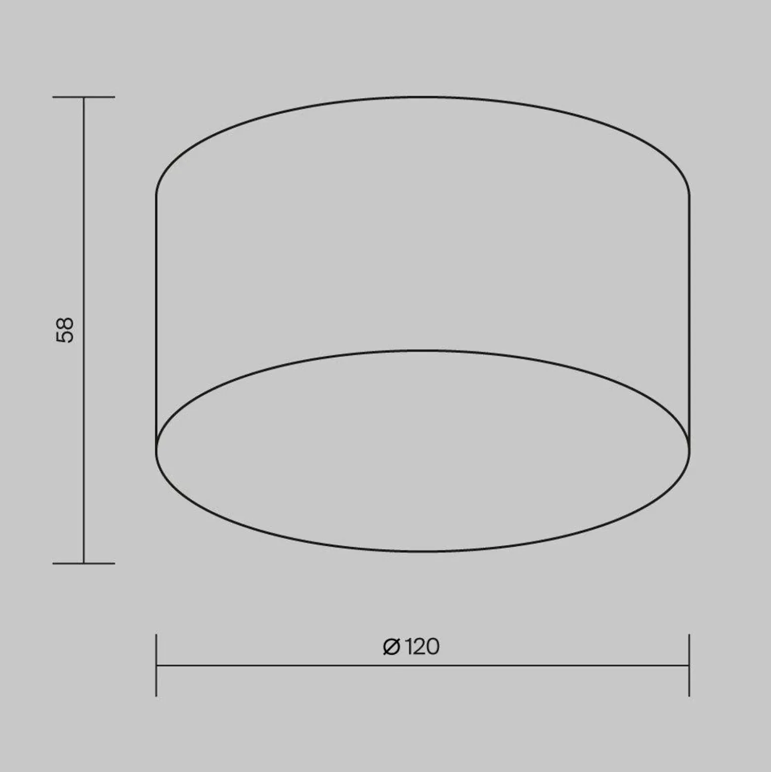 lámpara LED de techo para exterior Zon, negro, Ø 12 cm, 3000 K, metal