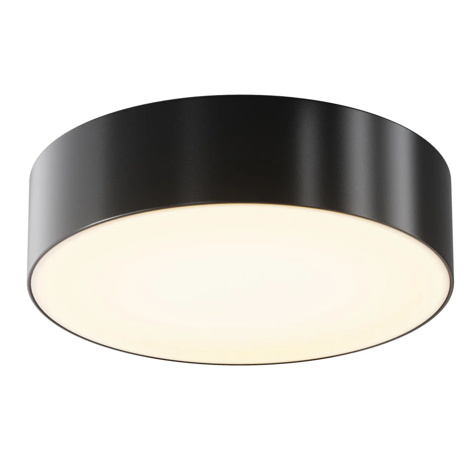 Lámpara LED de techo para exterior Zon, negro, Ø 22 cm, 3000 K, metal