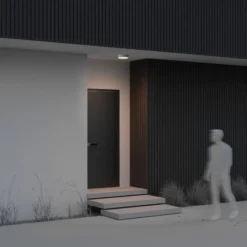 Lámpara LED de techo para exterior Zon, blanca, Ø 22 cm, 3000 K, metal