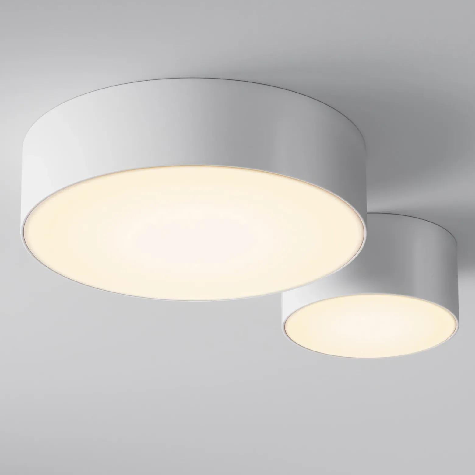 Lámpara LED de techo para exterior Zon, blanca, Ø 22 cm, 3000 K, metal
