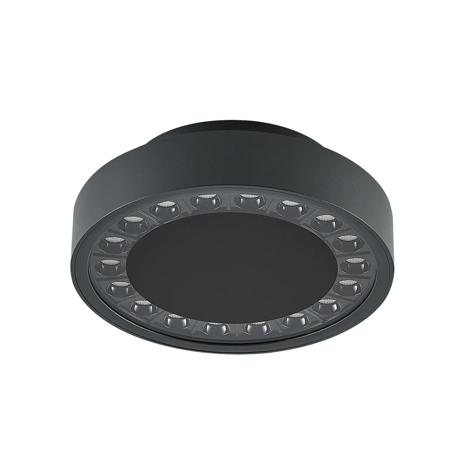 Lámpara LED de techo para exterior Nona de Molto Luce, Ø 18,2 cm, antracita