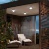 Lámpara LED de techo para exterior Mon, grafito, Ø 18 cm, IP65, 3000 K