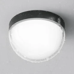 Lámpara LED de techo para exterior Mon, grafito, Ø 18 cm, IP65, 3000 K