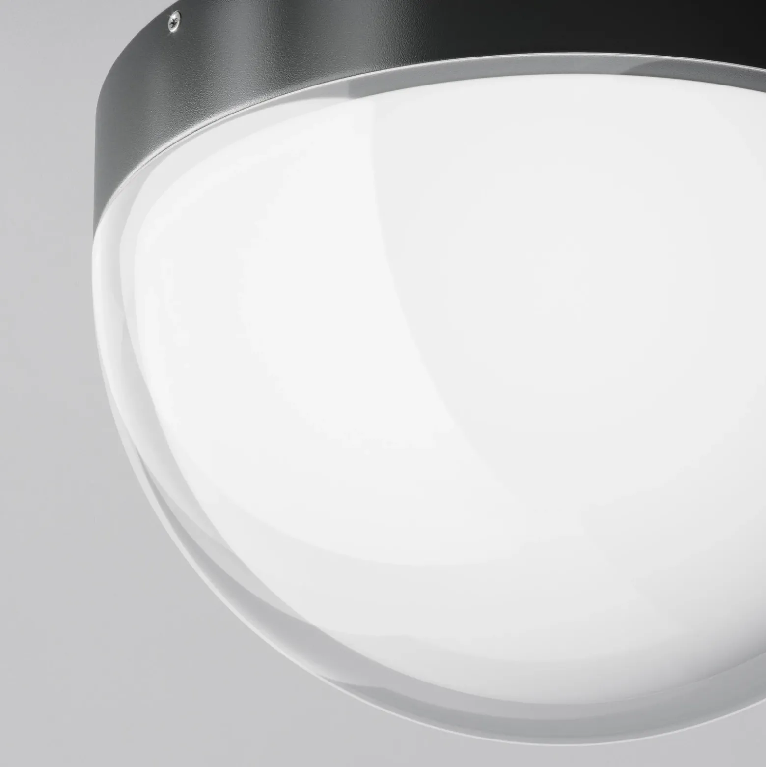 Lámpara LED de techo para exterior Mon, grafito, Ø 18 cm, IP65, 3000 K