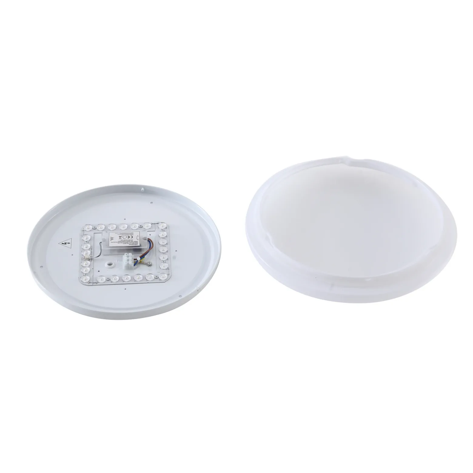Lámpara LED de techo para exterior Lindby Kirkola, 3000 K, Ø 34 cm, blanca