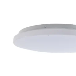 Lámpara LED de techo para exterior Lindby Kirkola, 3000 K, Ø 34 cm, blanca