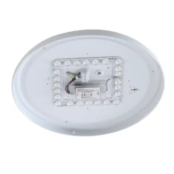 Lámpara LED de techo para exterior Lindby Kirkola, 3000 K, Ø 34 cm, blanca