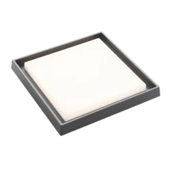 lámpara LED de techo para exterior Lucande Birta, gris oscuro, IP54, 34 cm