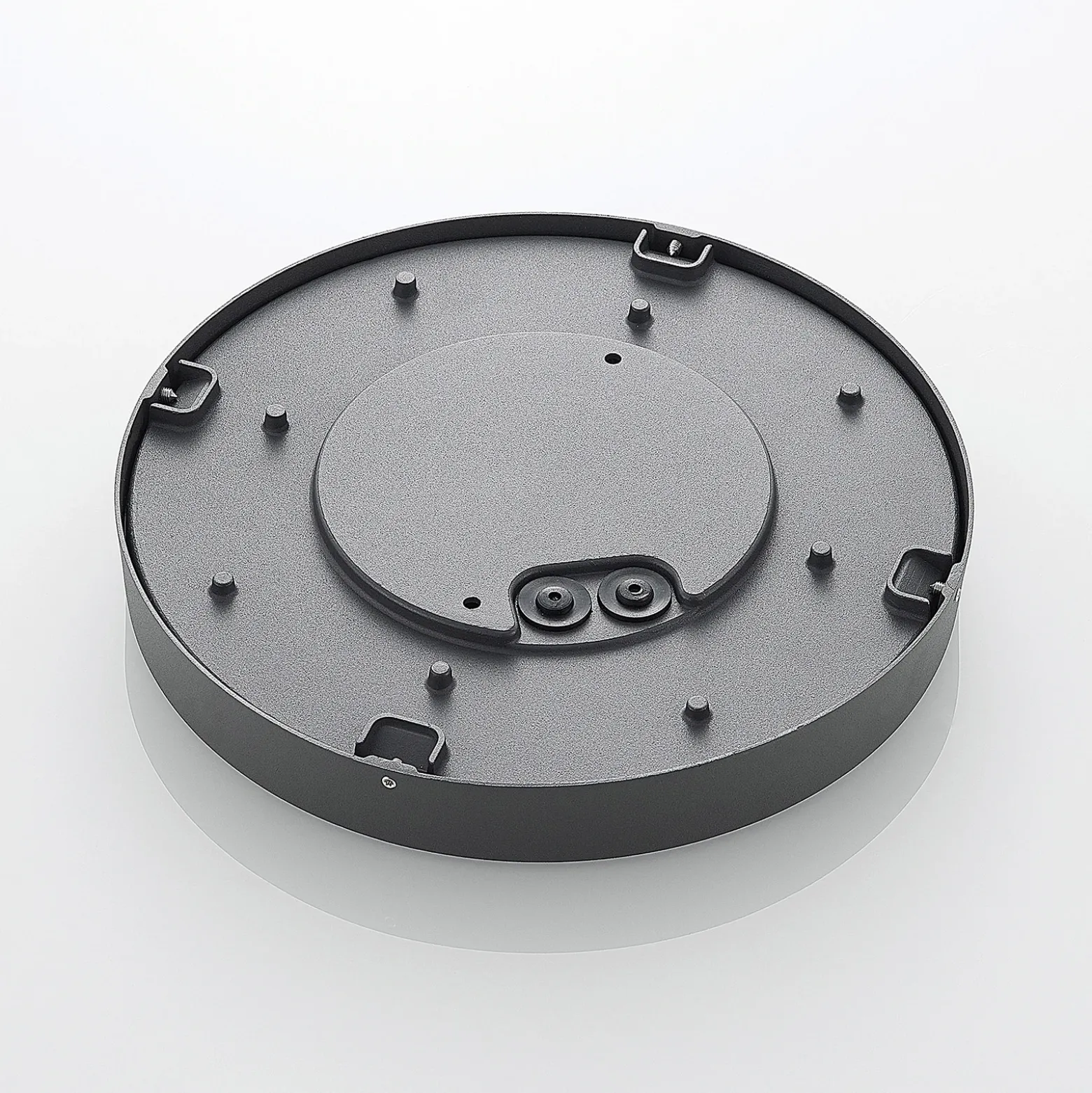 lámpara LED de techo para exterior Lucande Sora, redonda, sensor, IP54