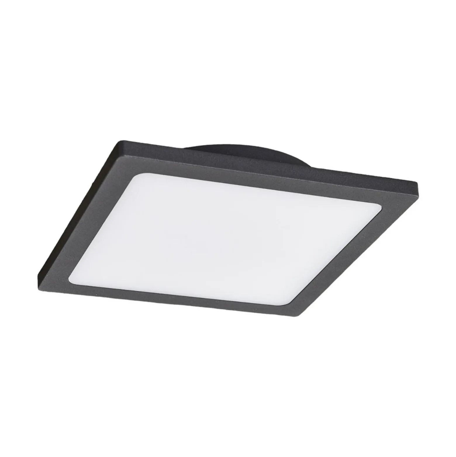 Lámpara LED de techo para exterior Lucande Mabella, 23 cm, antracita