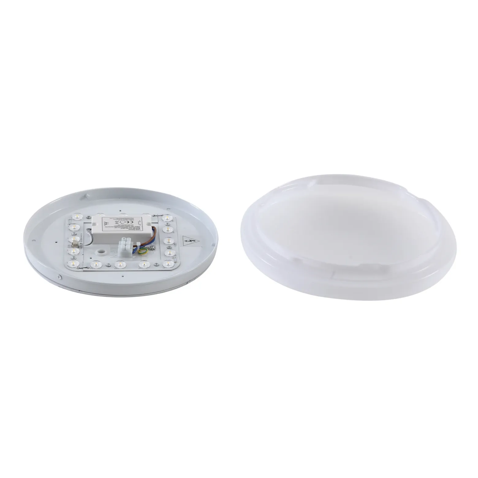 Lámpara LED de techo para exterior Lindby Kirkola, 4000 K, Ø 26 cm, blanca