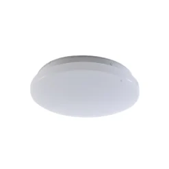 Lámpara LED de techo para exterior Lindby Kirkola, 4000 K, Ø 26 cm, blanca