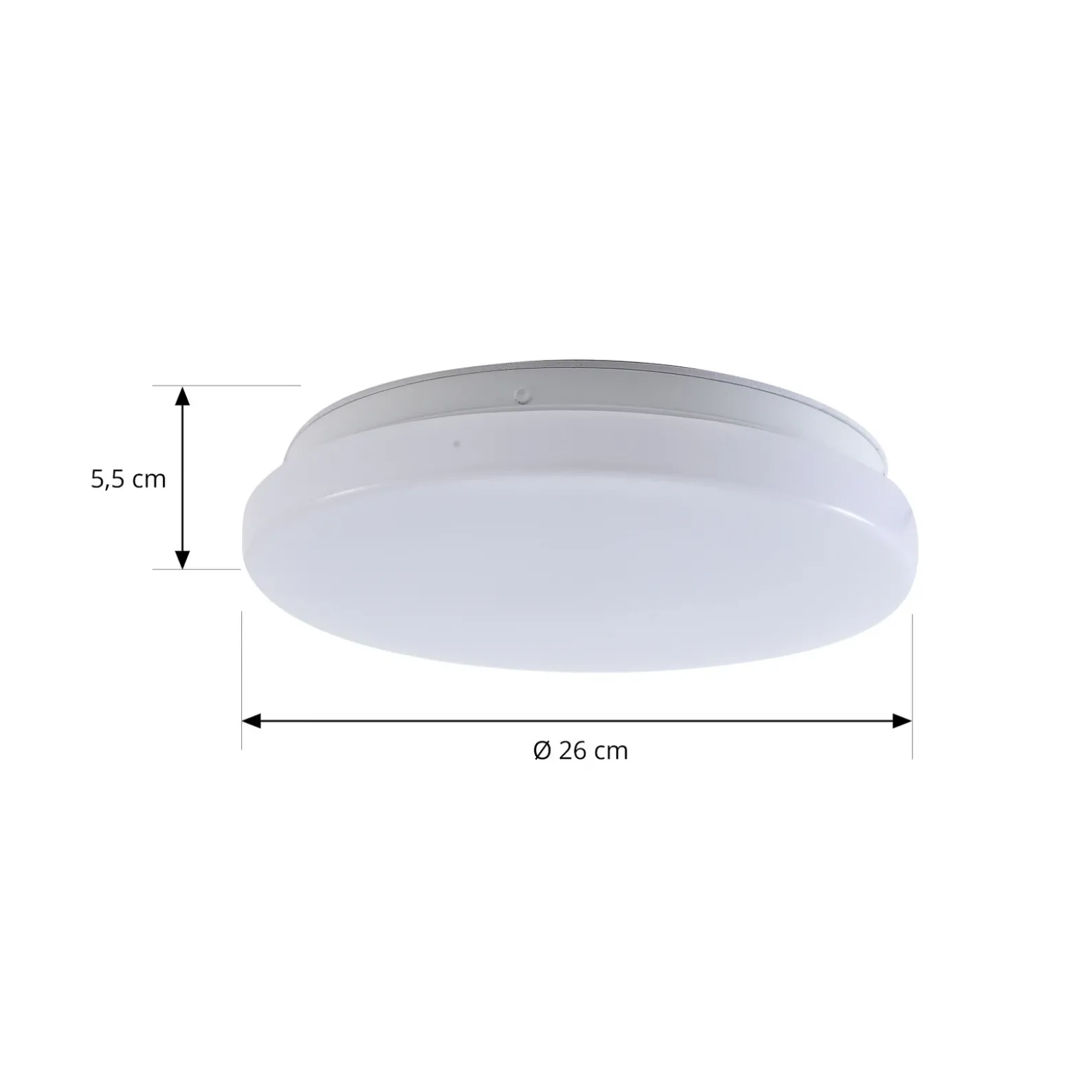 Lámpara LED de techo para exterior Lindby Kirkola, 3000 K, Ø 26 cm, blanca