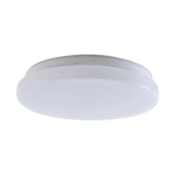 Lámpara LED de techo para exterior Lindby Kirkola, 3000 K, Ø 26 cm, blanca