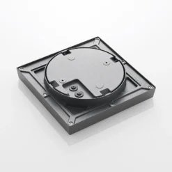 lámpara LED de techo para exterior Lucande Birta, gris oscuro, 27 cm, IP54