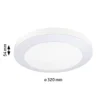 lámpara LED de techo para exterior Circula de Paulmann, blanca, sensor, IP44