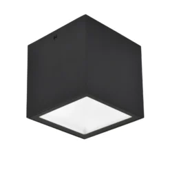 Lámpara LED de techo para exterior GEMINI, negra, 9 x 9 cm, IP65