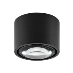 Lámpara LED de techo para exterior MAG MINI, negra, Ø 9 cm, CCT atenuable, IP44