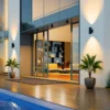 Lámpara LED de techo para exterior Molto Luce Foris Round SD, antracita