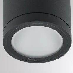 Lámpara LED de techo para exterior Molto Luce Foris Round SD, antracita
