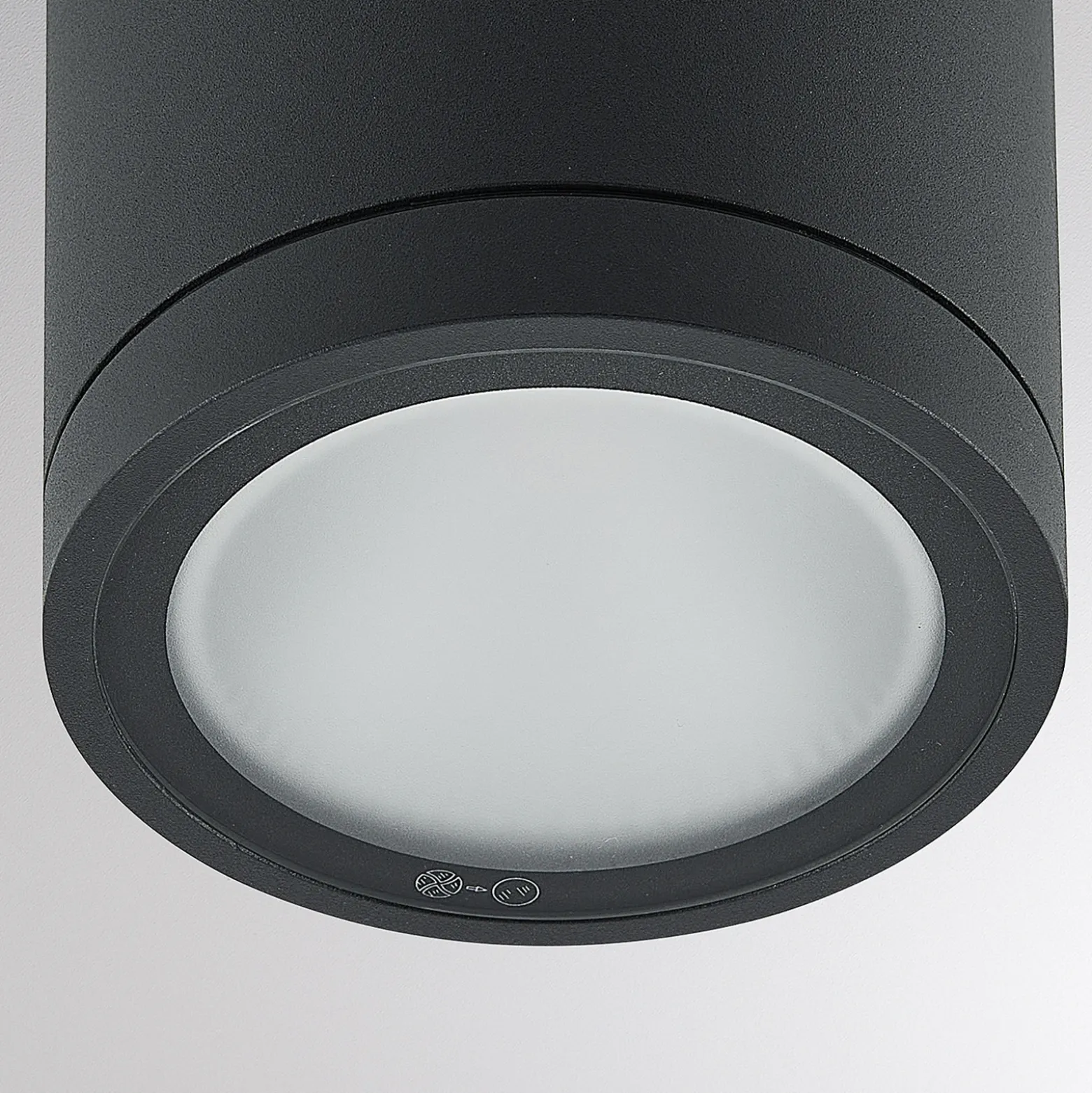 Lámpara LED de techo para exterior Molto Luce Foris Round SD, antracita