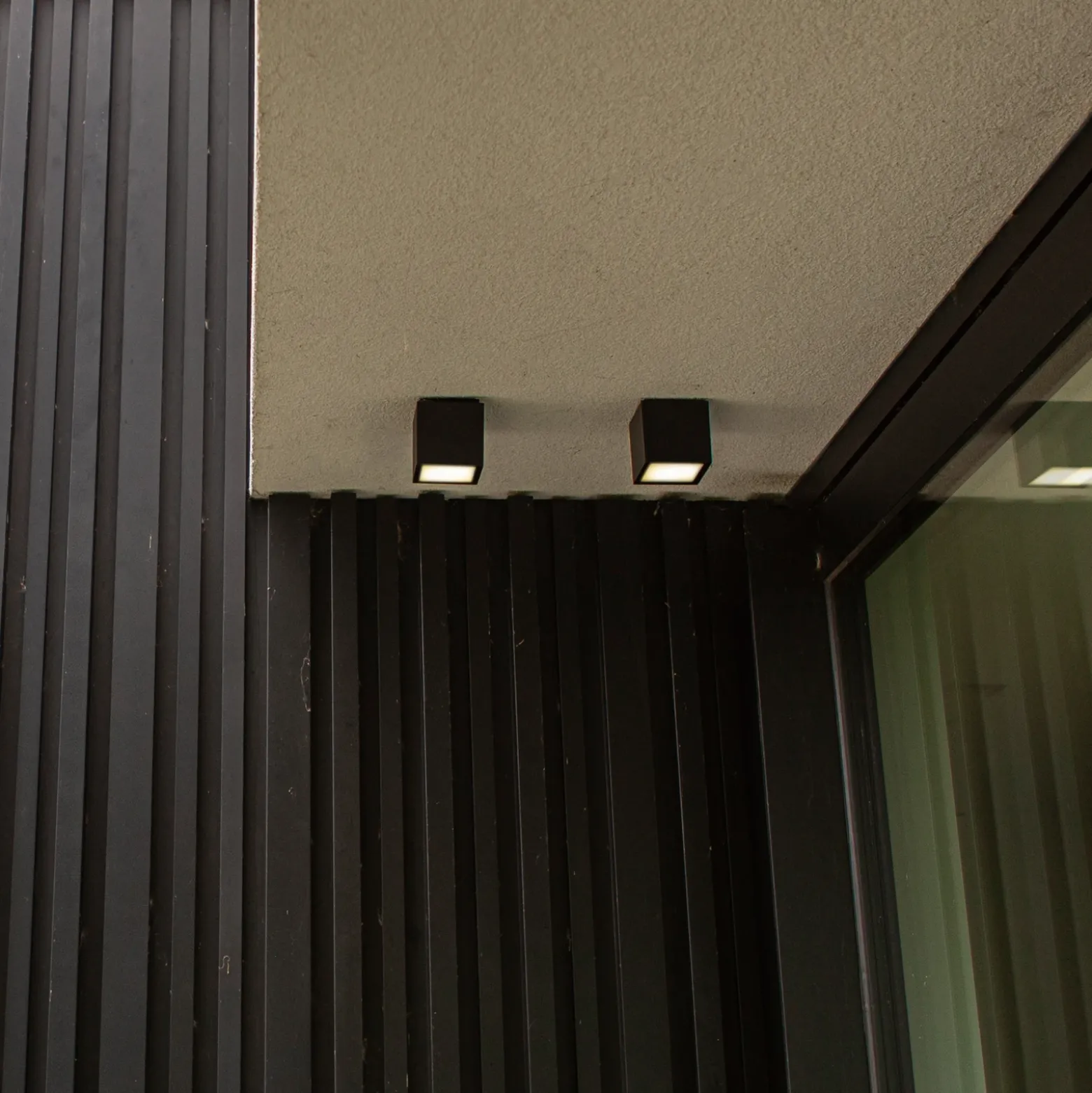 Lámpara LED de techo para exterior GEMINI, gris oscuro, 9 x 9 cm, IP65