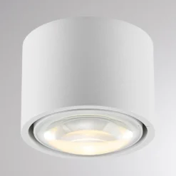 Lámpara LED de techo para exterior MAG MINI, blanca, Ø 9 cm, CCT, atenuable,
