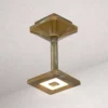 Lámpara LED de techo para exterior Aura Frame, altura 20 cm, latón antiguo