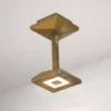 Lámpara LED de techo para exterior Aura Edge, altura 20 cm, latón envejecido