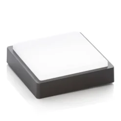 lámpara LED de techo para exterior Lindby Nermin, 22 cm, IP65, angular