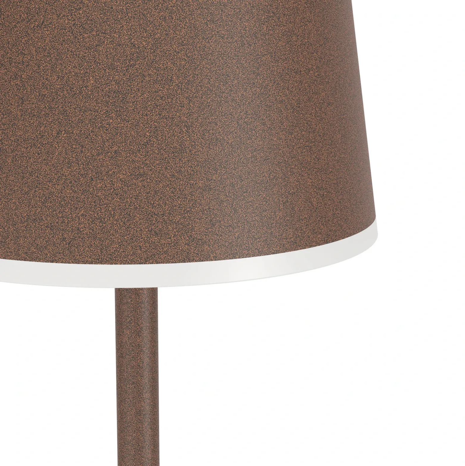 Lámpara LED de terraza con batería Mannera-L, color óxido, altura 140 cm