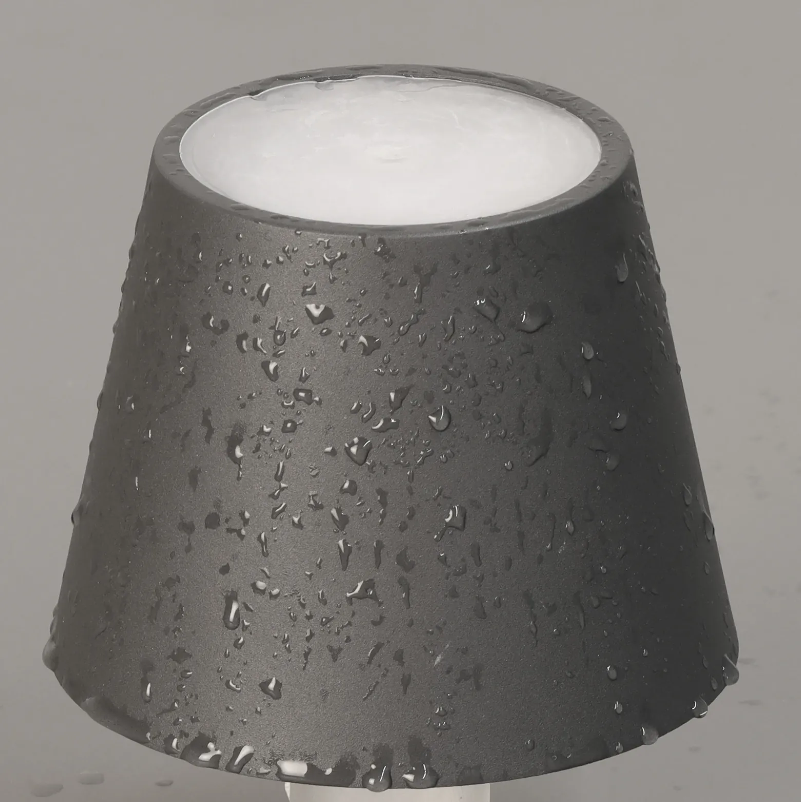 Lámpara LED para botellas Fiocco, gris arena, CCT, IP54, atenuable