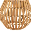 Lámpara LED para terraza Amaria de Lindby, bambú, Ø 18 cm
