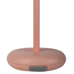 Lámpara LED para terraza Pasi, rosa Altura 26 cm Metal Touch