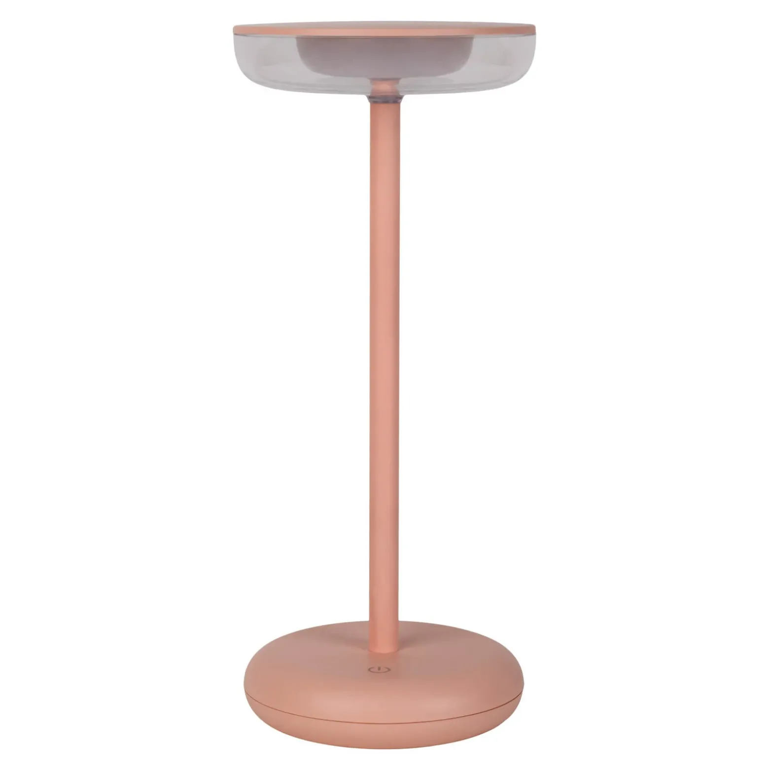 Lámpara LED para terraza Pasi, rosa Altura 26 cm Metal Touch