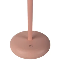 Lámpara LED para terraza Pasi, rosa Altura 26 cm Metal Touch