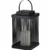 Lámpara LED para terraza Sophelia, 26 cm, negro, ratán