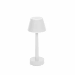 Lámpara LED recargable Lindby Gaja, blanca, USB, IP44, RGBW, atenuable